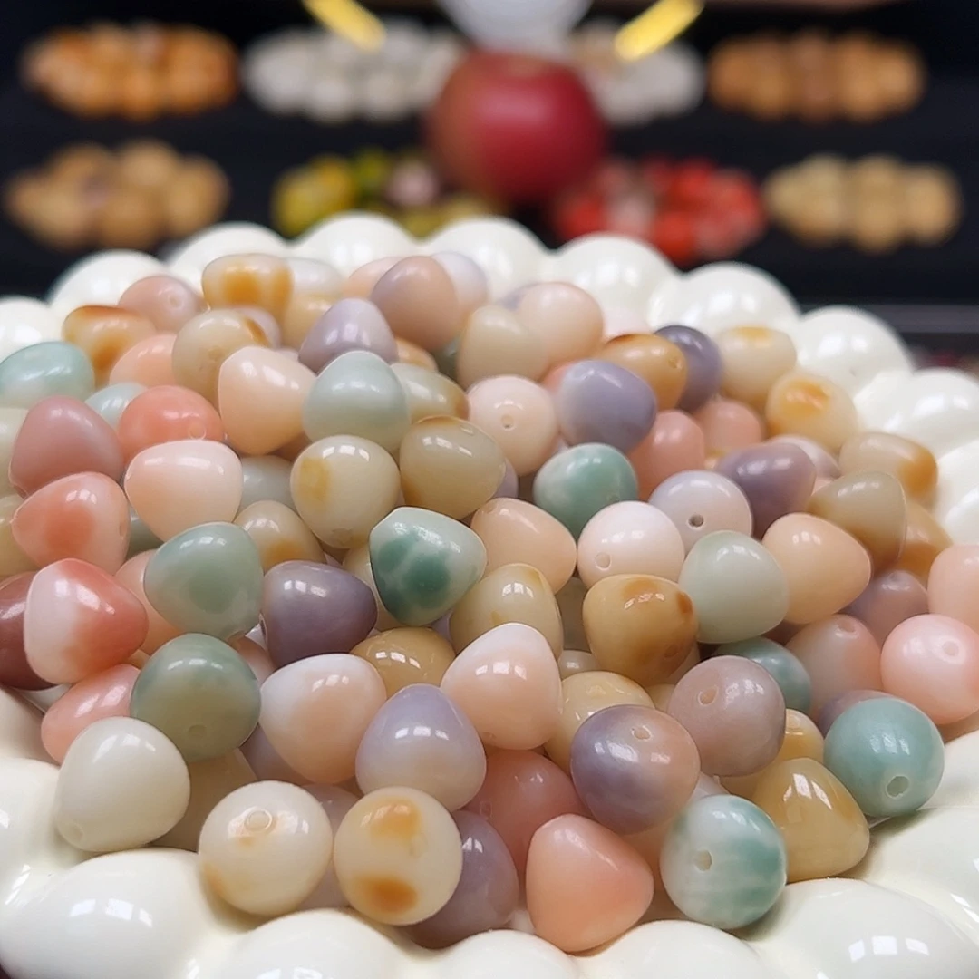 菩提根/象牙果手串卡12非料花皮水滴20颗