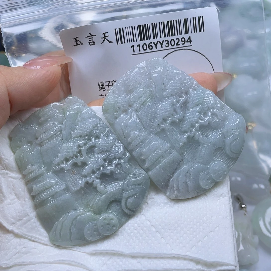 翡翠未镶嵌吊坠(不含链)