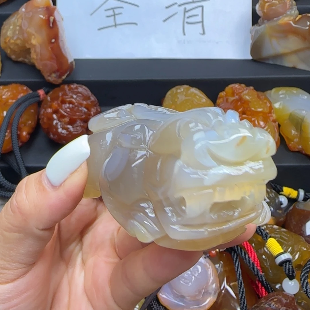 玛瑙/玉髓未镶嵌手把件