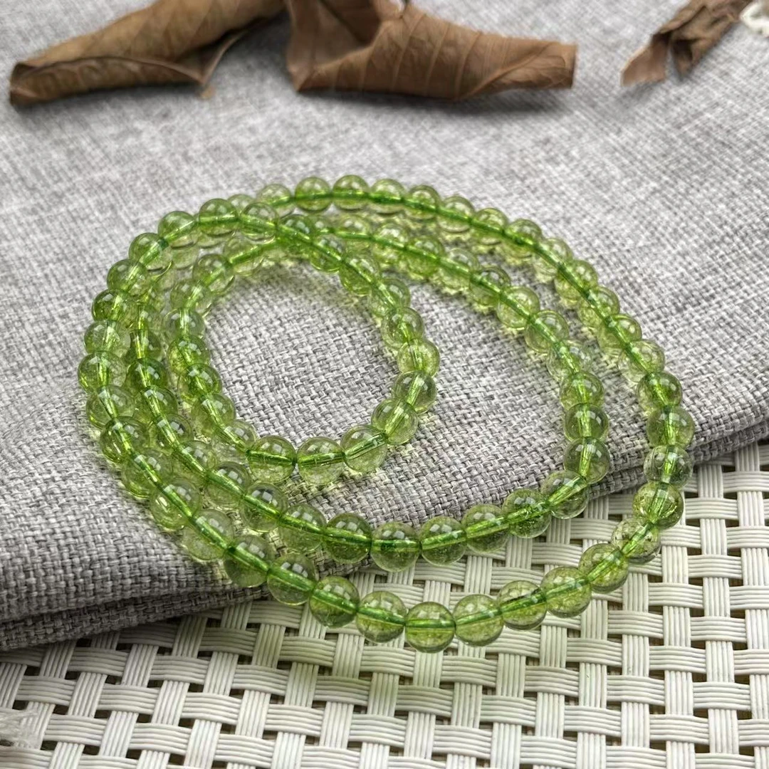 SJ-0108号清新大气绿色多圈6mm手链多样性发一件
