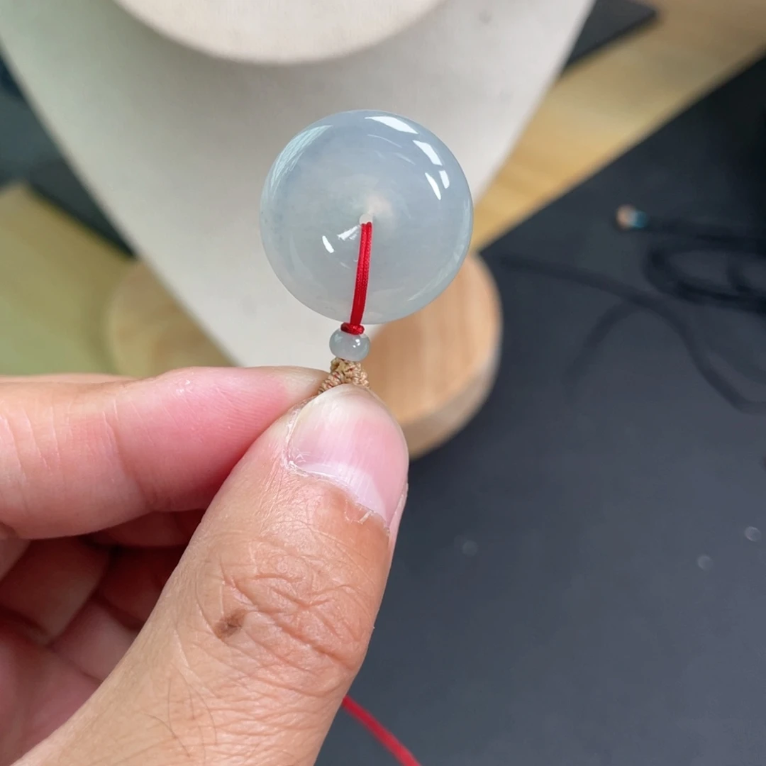 翡翠18K金镶嵌颈饰22.8-6.3