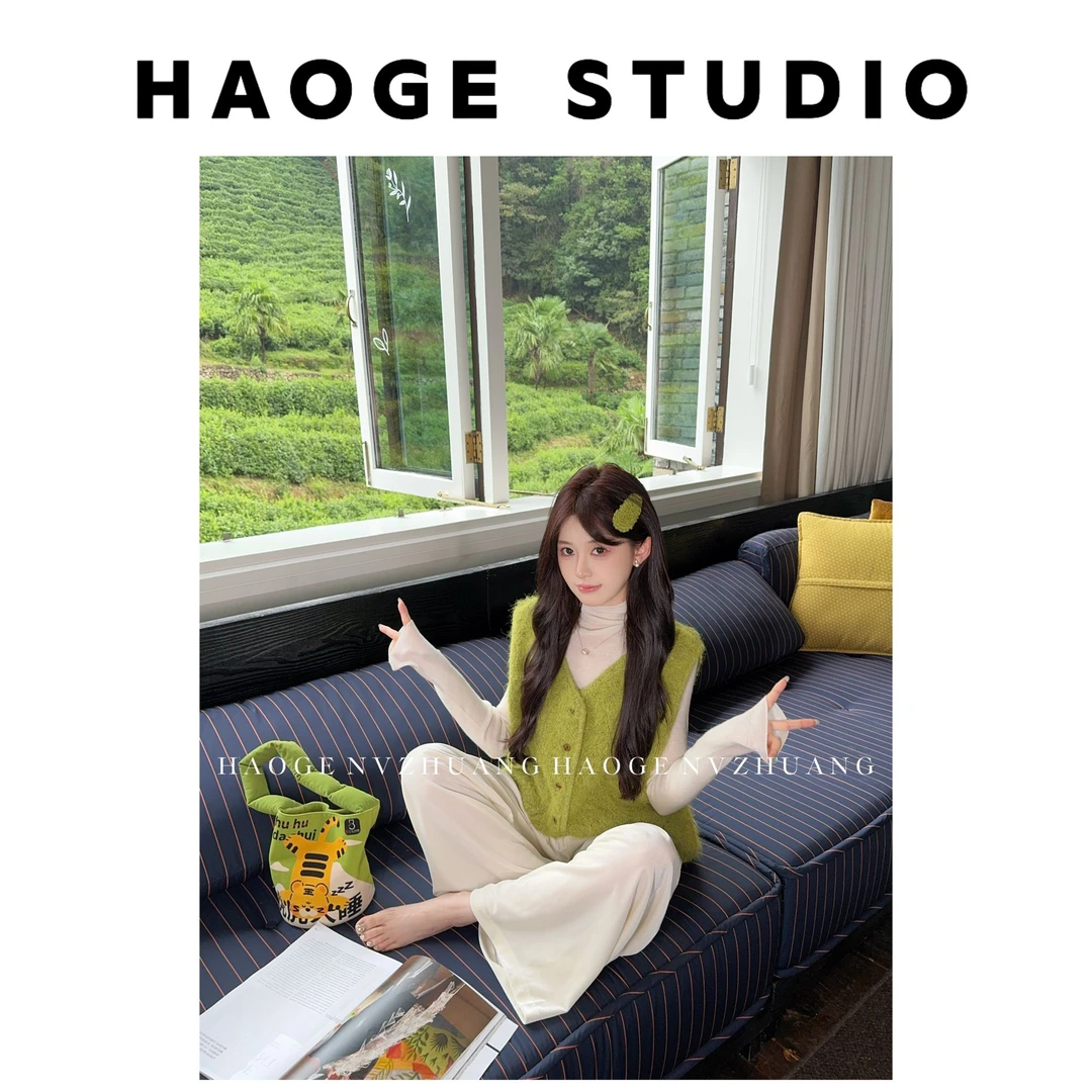 浩哥严选●暮光HGQ5MY3484A毛衣马甲预日常百搭时尚秋冬温柔设计感