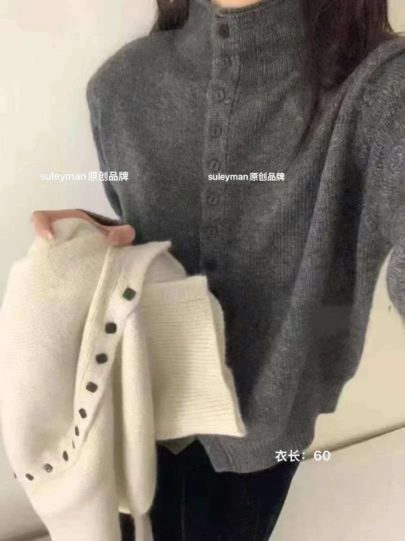 青木子Suleyman【蛋卷】女2024新款加厚毛衣