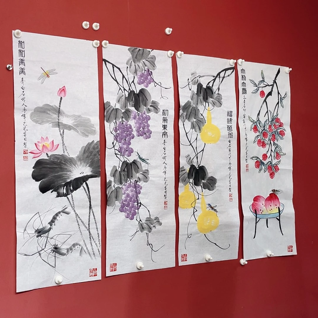 国画冯伟老师手绘国画作品音浩