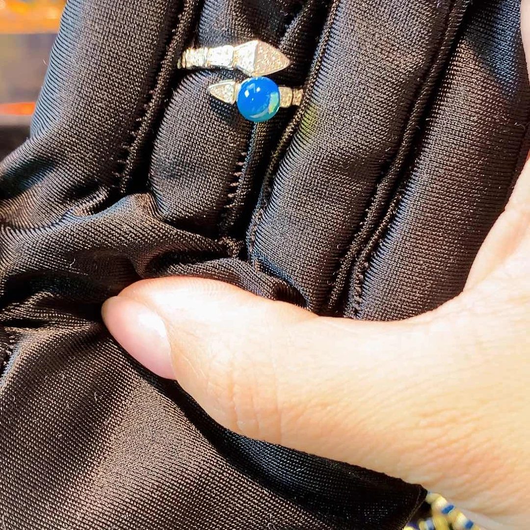 琥珀珠宝奇石银S925镀金镶嵌