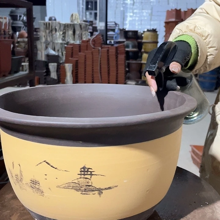 紫砂002花盆花盆花盆