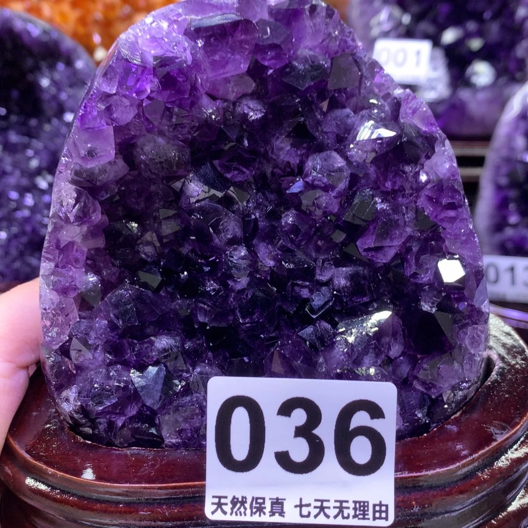 未镶嵌紫晶摆件水晶
