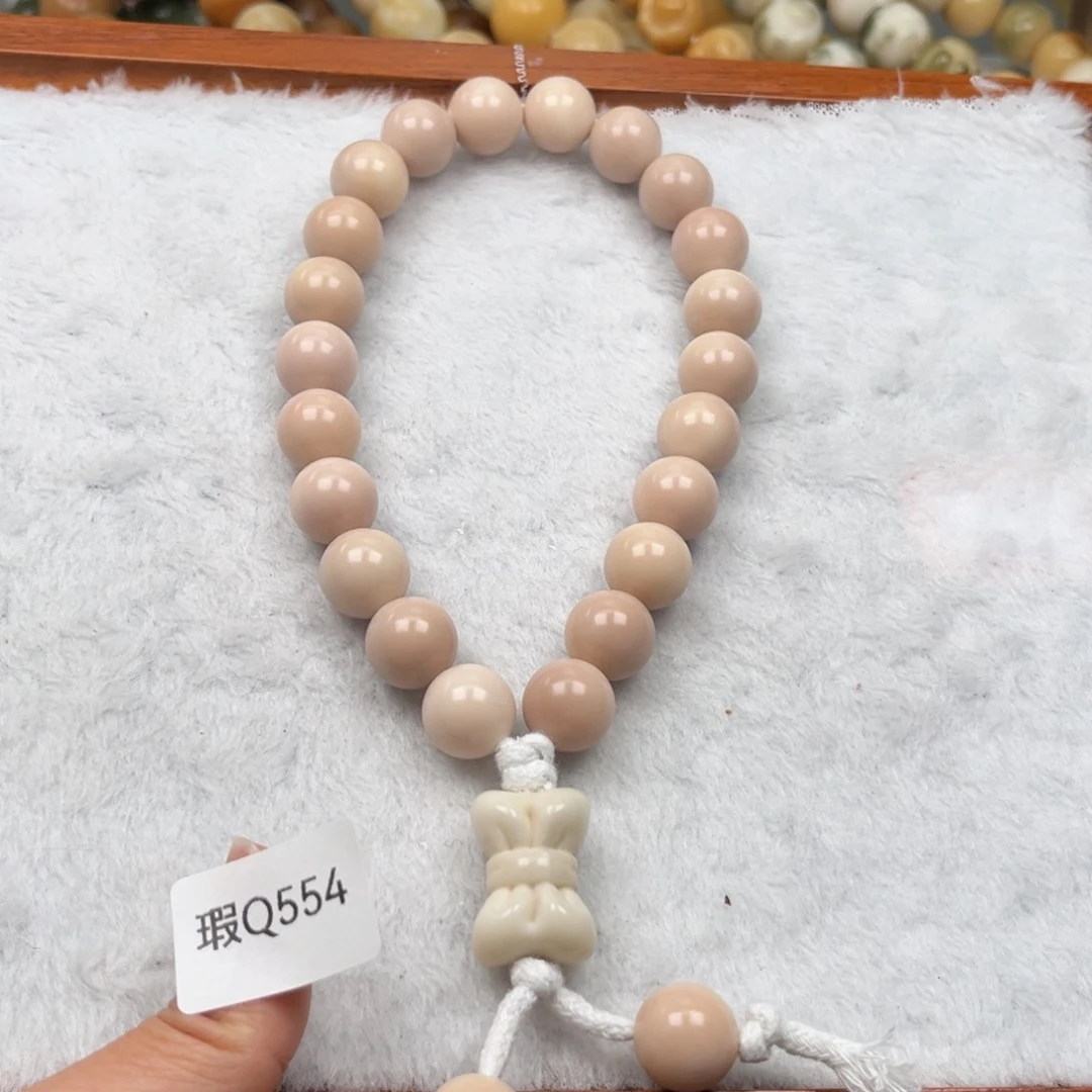 菩提根/象牙果手串瑕Q554手持14mm圆珠