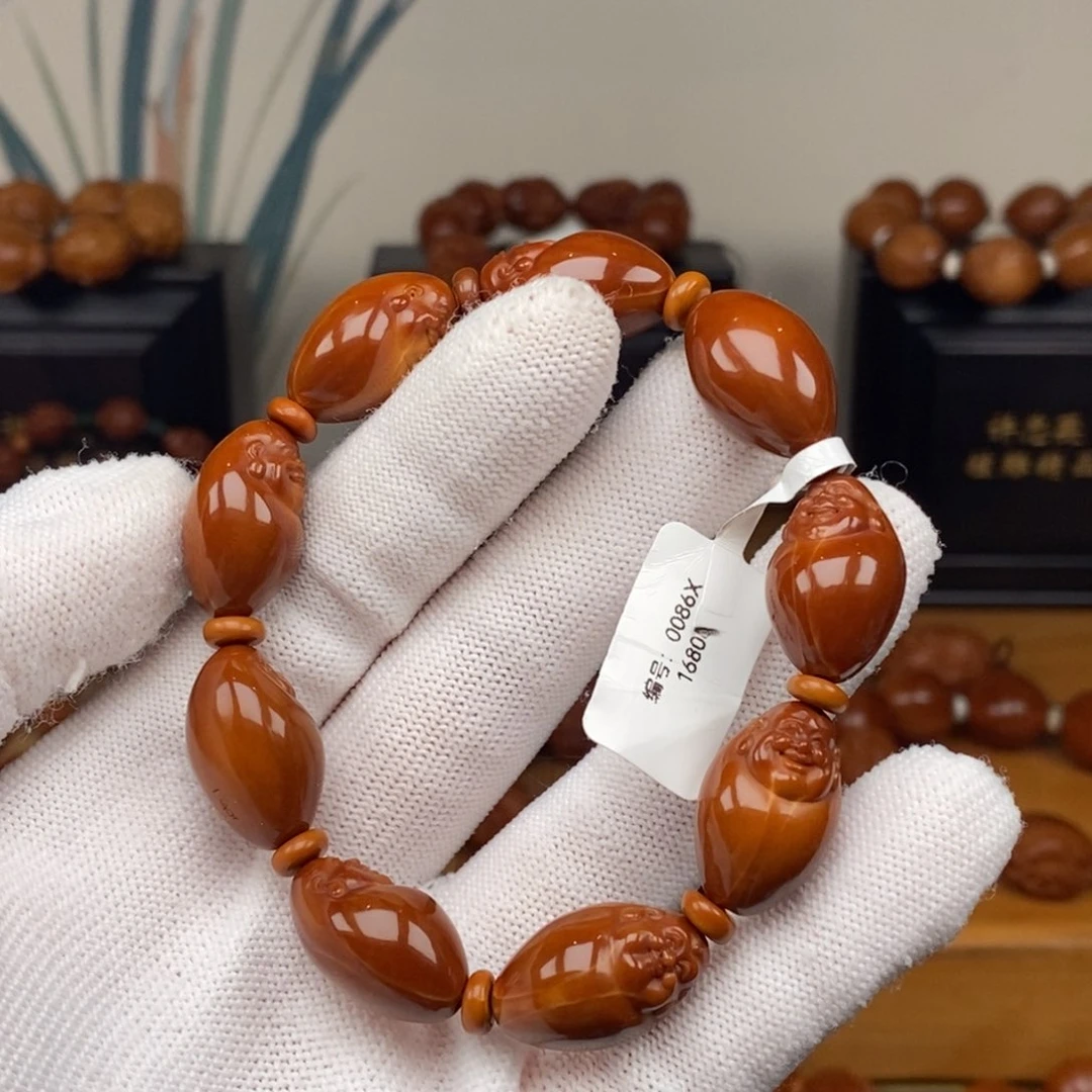 手串橄榄核一青老师小弥勒