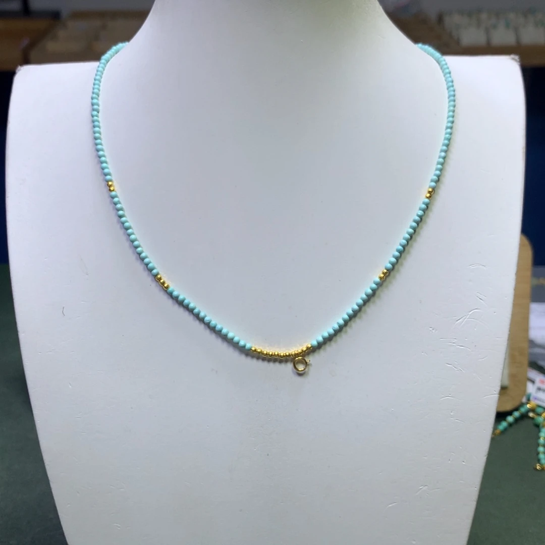 绿松石万能链18K金镶嵌