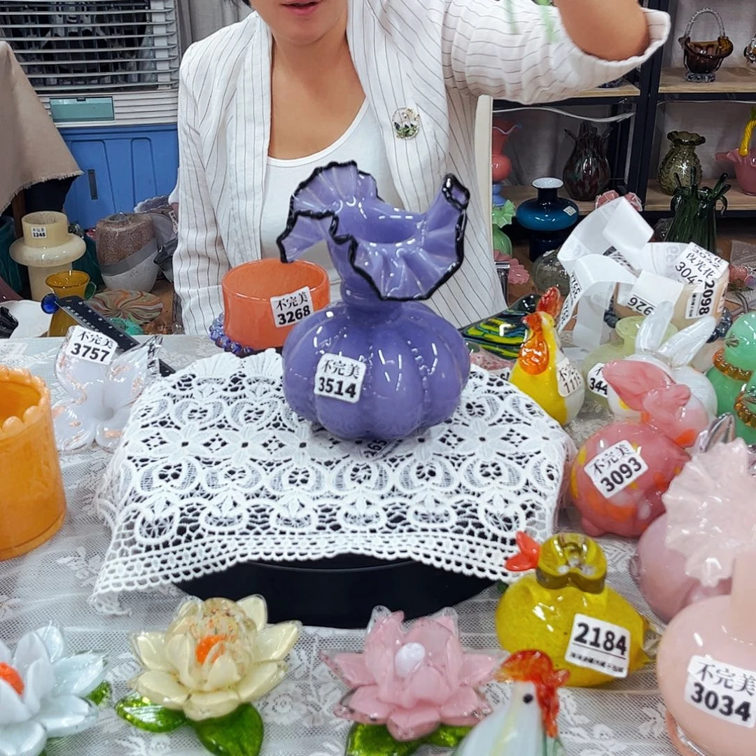 3514小瑕 家悦琉璃工艺品不完美