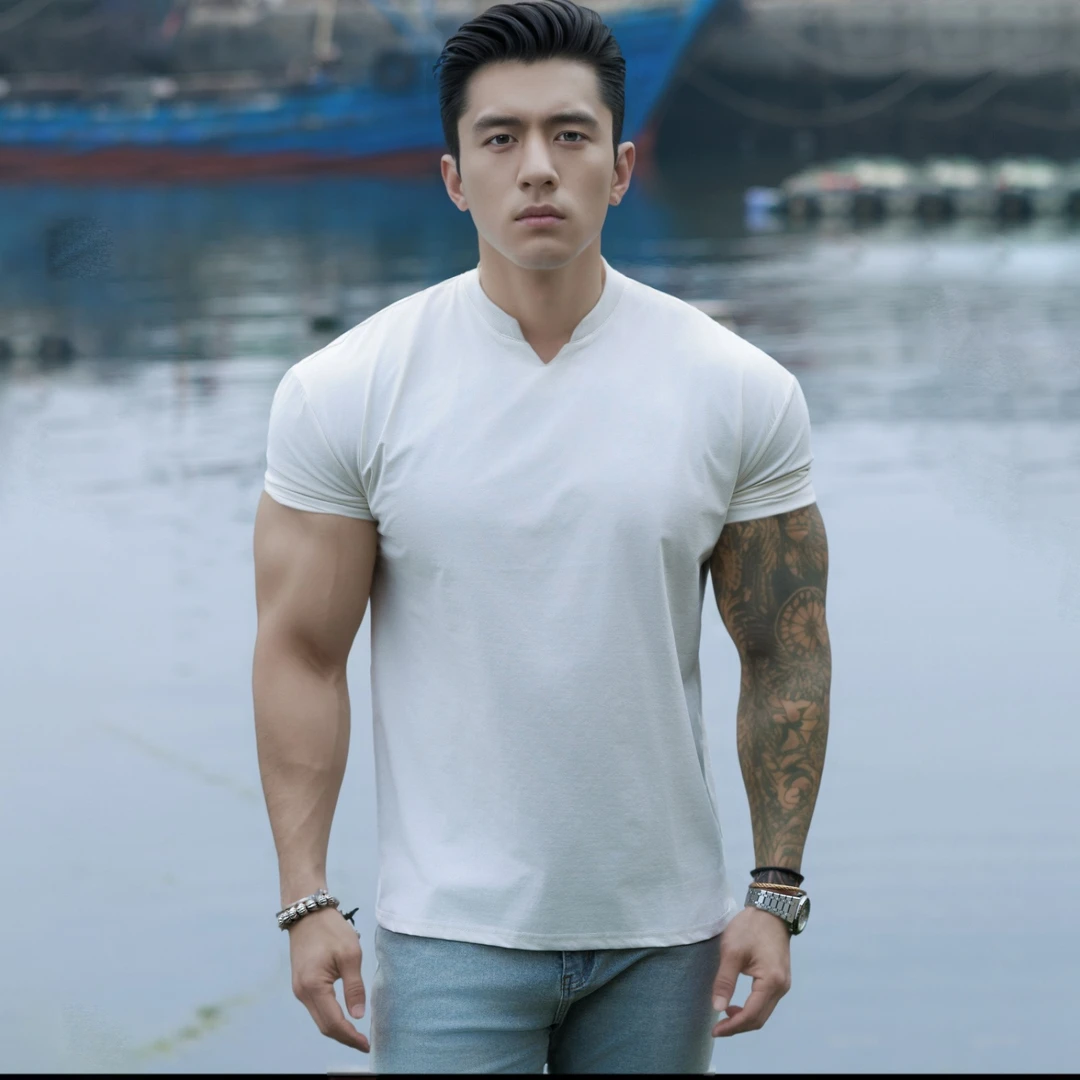 夏季男迪桑训练速干透气打底短袖高弹上衣健身半袖凉感纯色T恤