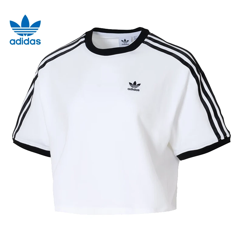 adidas阿迪达斯【同】三叶草女子运动休闲短袖T恤JC8150