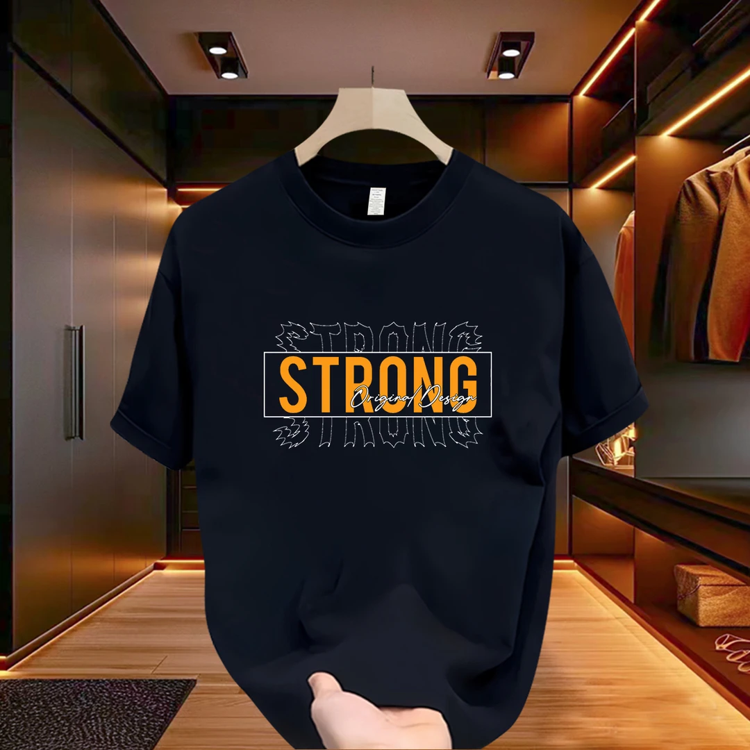 宽松t恤男士短袖爆款2025新款纯棉时尚休闲夏季百搭轻奢痞帅男装