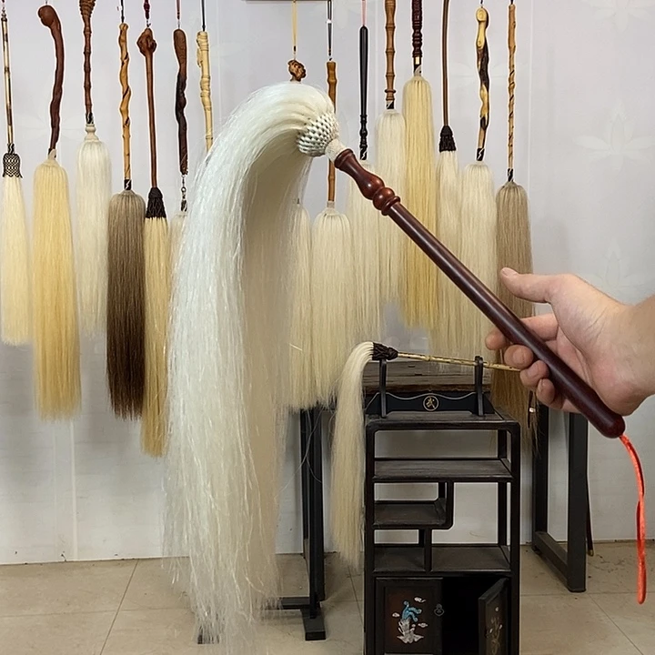 纯手工制作马尾拂尘