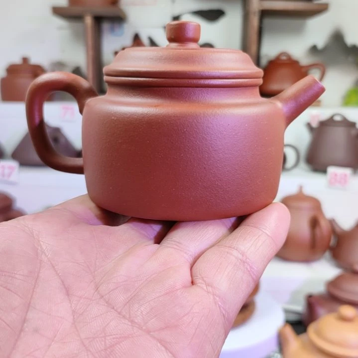 紫砂茶壶奔**车德钟红皮龙160cc左右微瑕