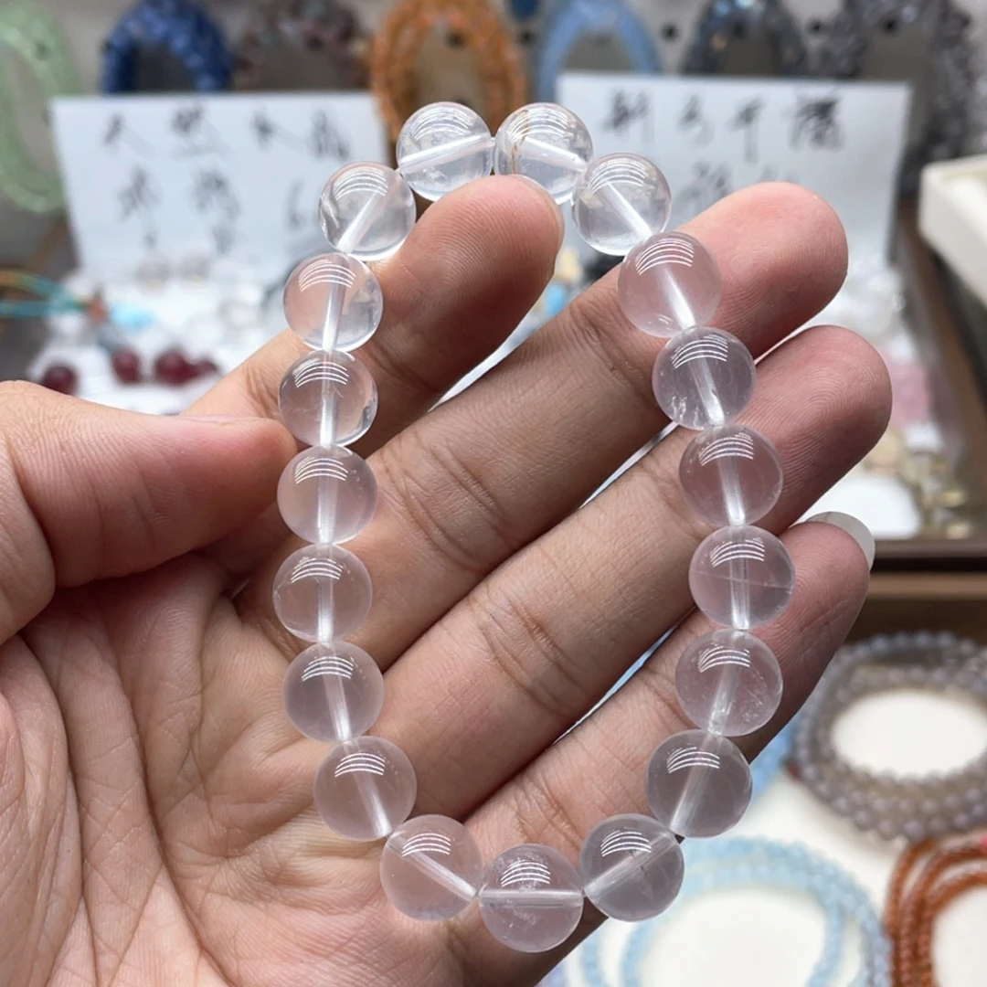 未镶嵌水晶手链11咪净体奶白晶
