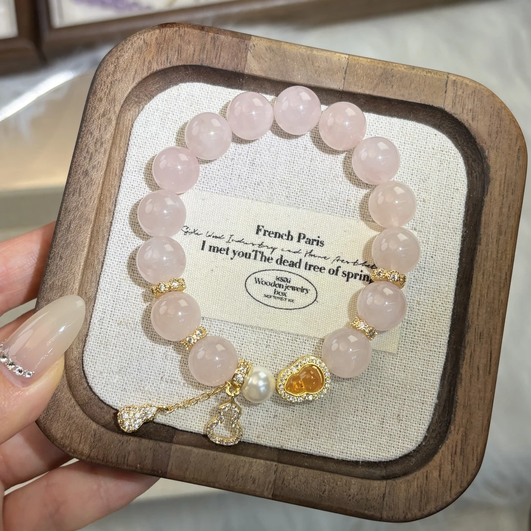 【21】天然马达加斯加粉水晶11咪葫芦吊坠多样性发其一