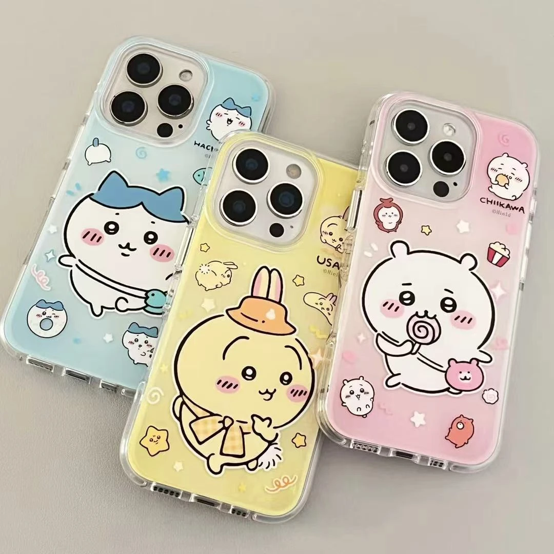 满屏chiikawa适用苹果iphone小米promax防摔vivo华为oppo手机壳女