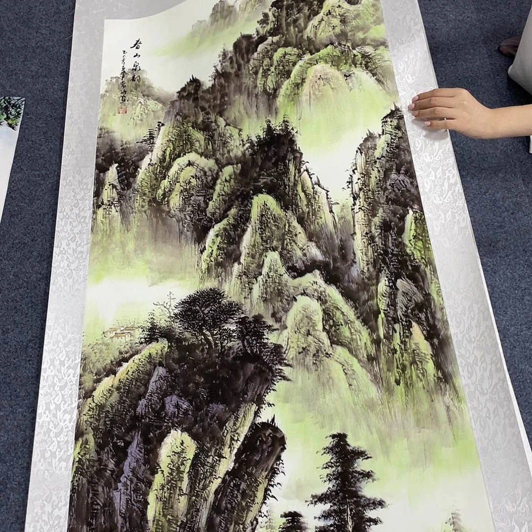 国画作品小姐姐放漏…