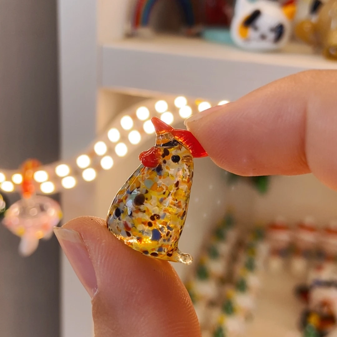 琉璃手工艺品花鸡