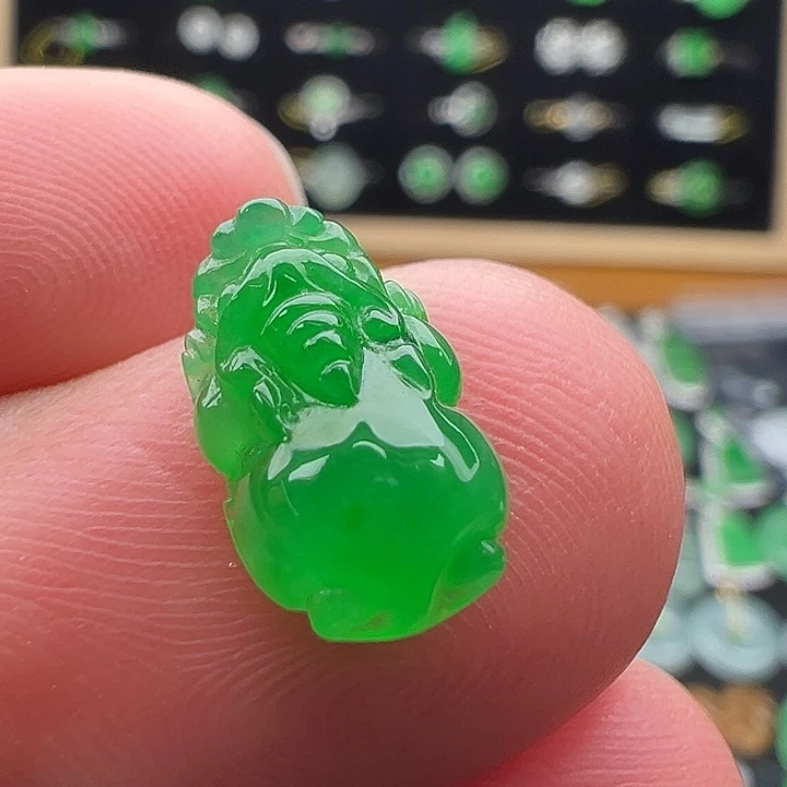 翡翠未镶嵌颈饰貔貅12