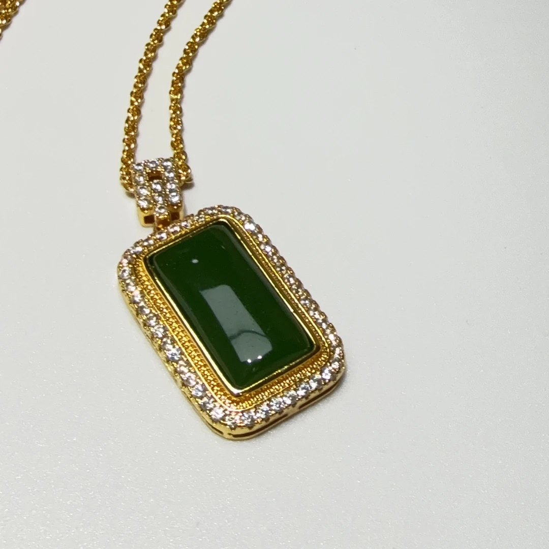 Q39 精美珠宝设计款豪嵌吊坠23*13mm