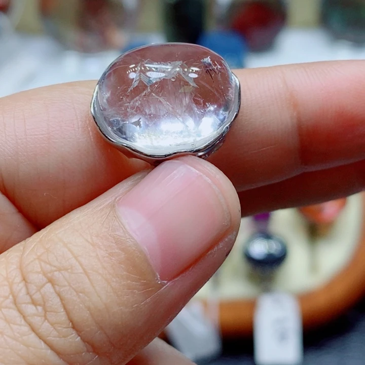水晶颈饰未镶嵌静**光水晶