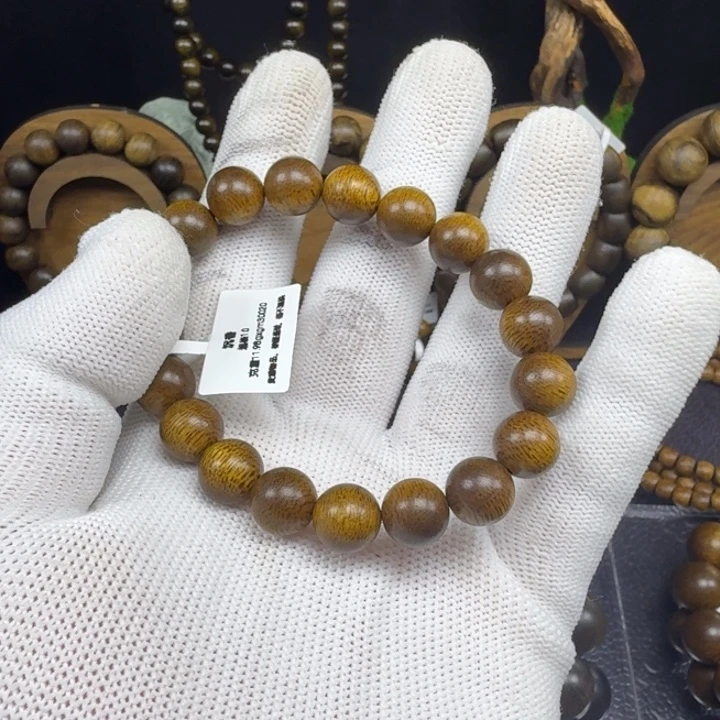 沉香手串越南芽庄黄棋楠1.0
