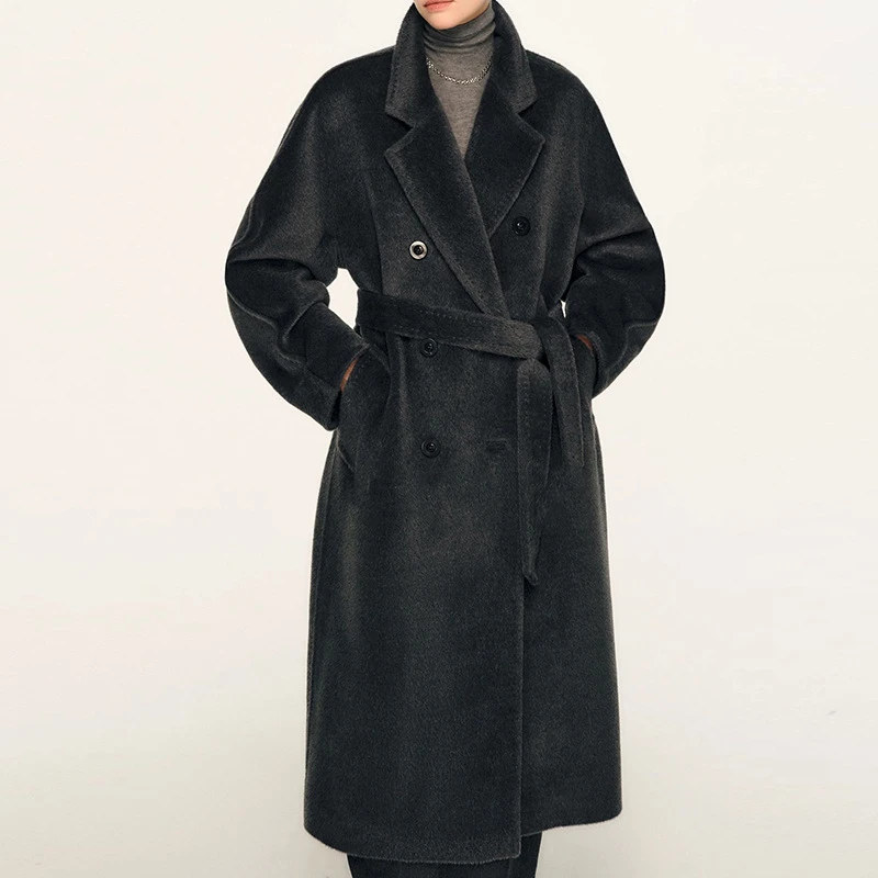 2025秋冬M家阿尔巴卡大衣苏力羊驼毛呢101801外套大衣羊毛max大衣