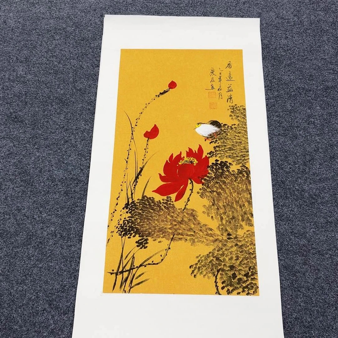 国画作品小姐姐放漏中