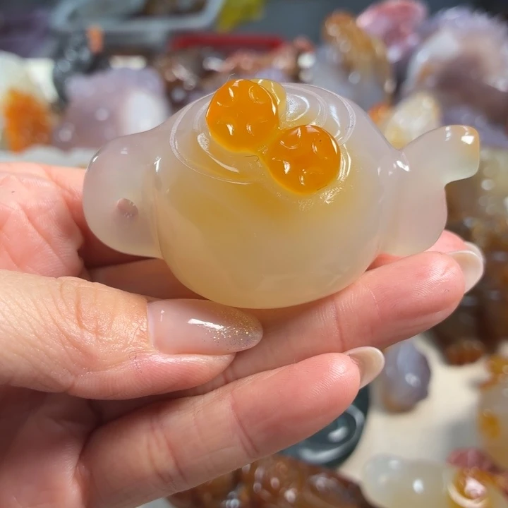 玛瑙/玉髓未镶嵌吊坠(不含链)