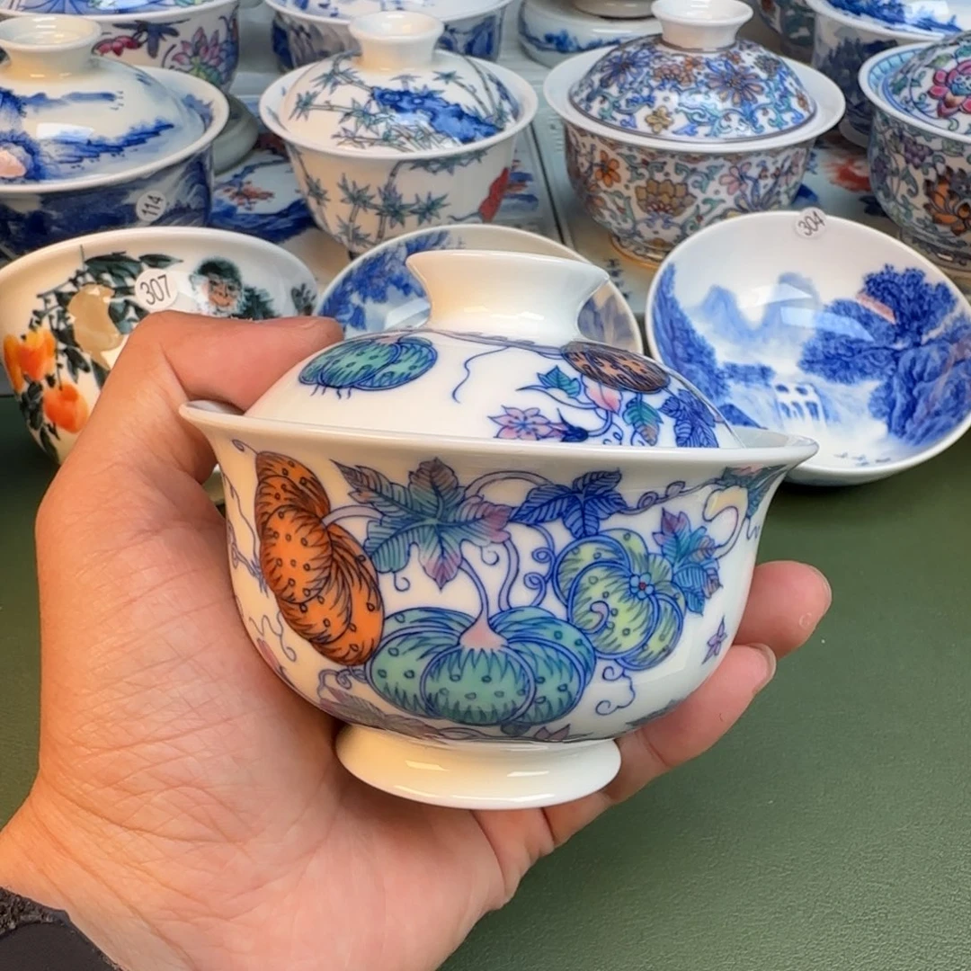 陶纯手工纯手绘茶具316