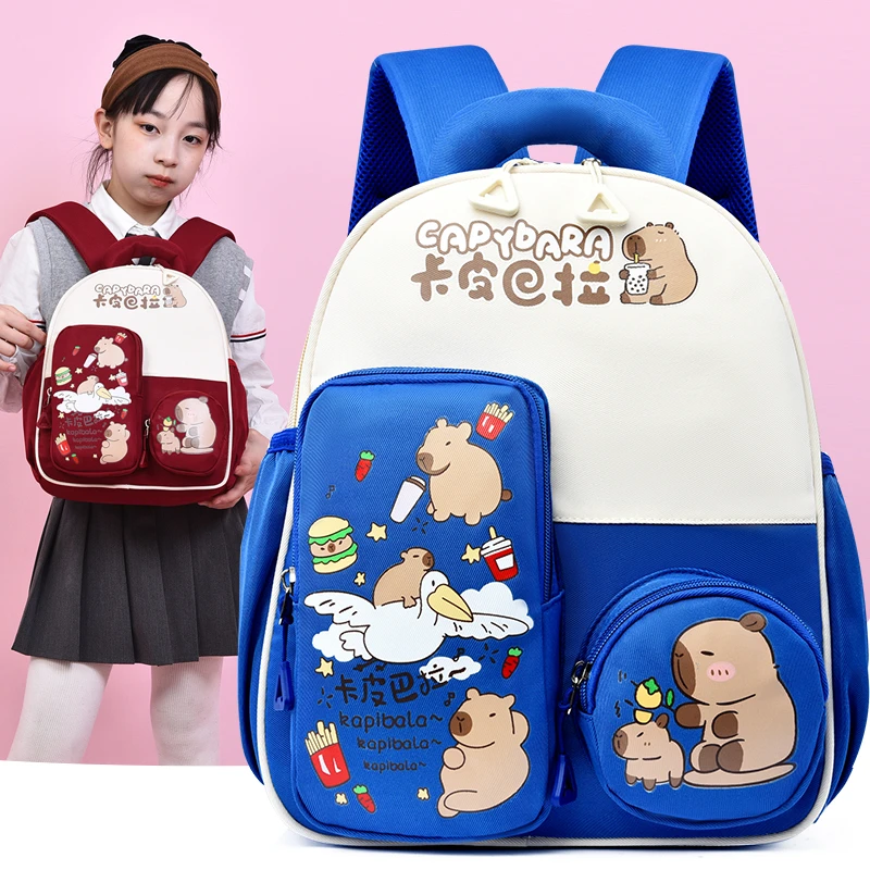新款卡皮巴拉书包幼儿园小中班大容量适合3-5岁可爱时尚双肩背包2