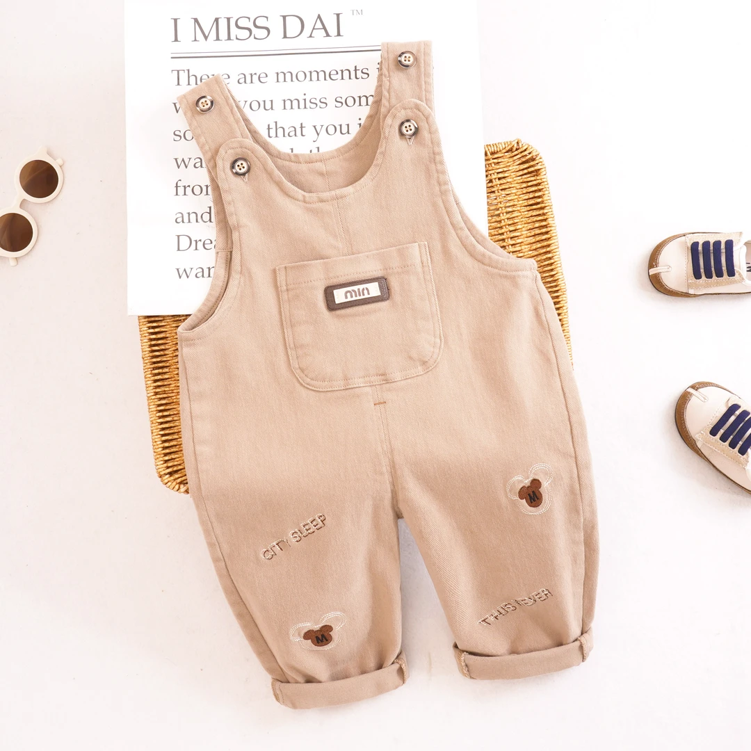 宝宝背带裤春秋季洋气新款儿童超柔软可爱裤子女童婴儿休闲裤外穿