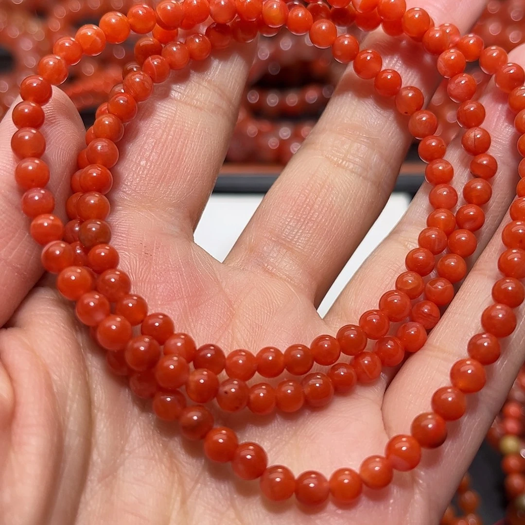 南红玛瑙手链未镶嵌