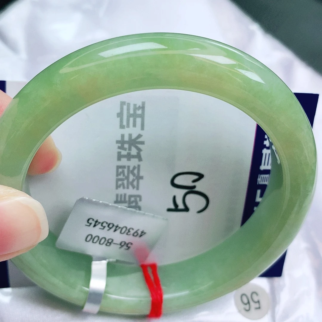 翡翠未镶嵌手镯缅甸天然A货翡翠手镯
