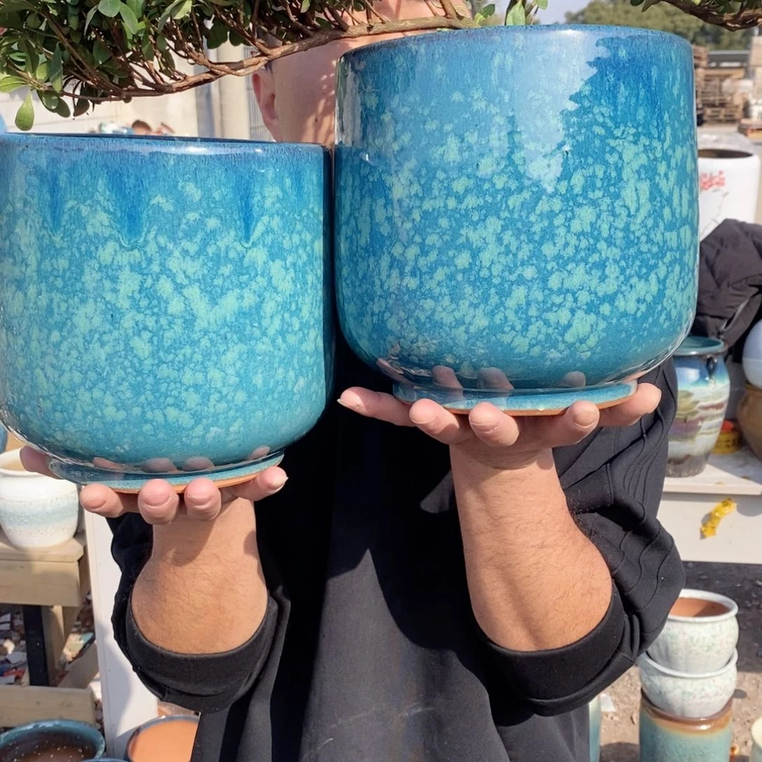 红陶杨杨花盆0206-1013