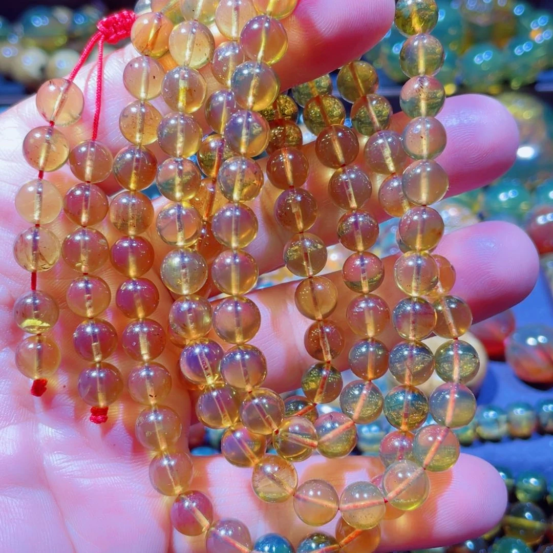 未镶嵌项链琥珀天然