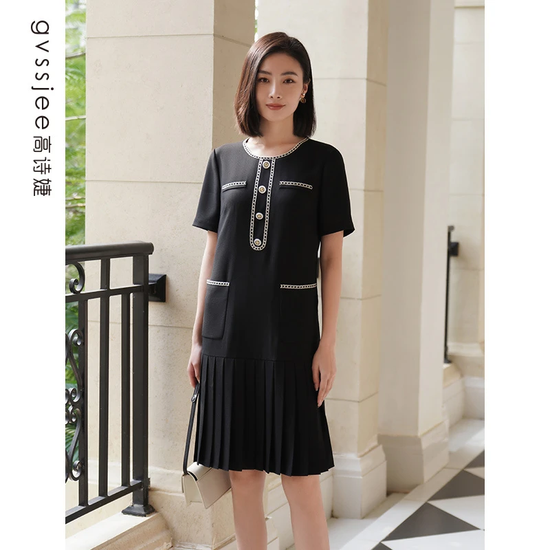 高诗婕夏季商场同款新款女士连衣裙裙子夏天连衣裙242163003-61