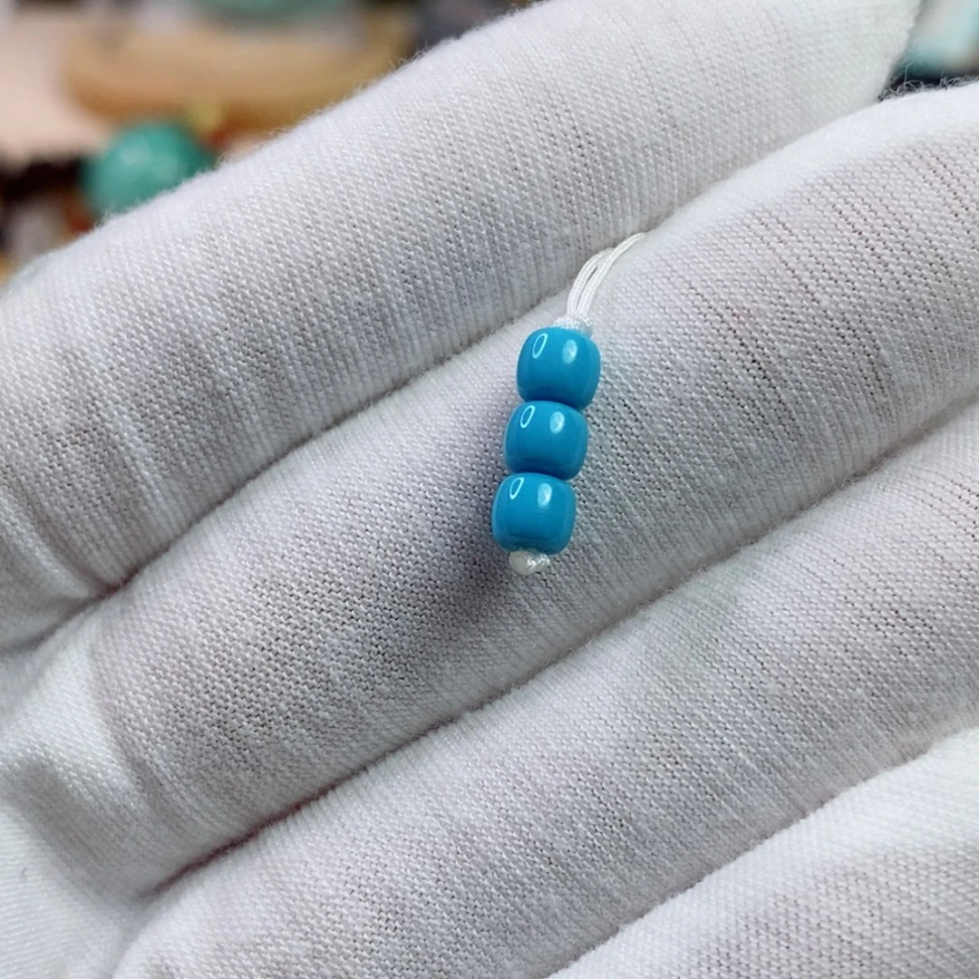 绿松石未镶嵌珠宝奇石4.6mm