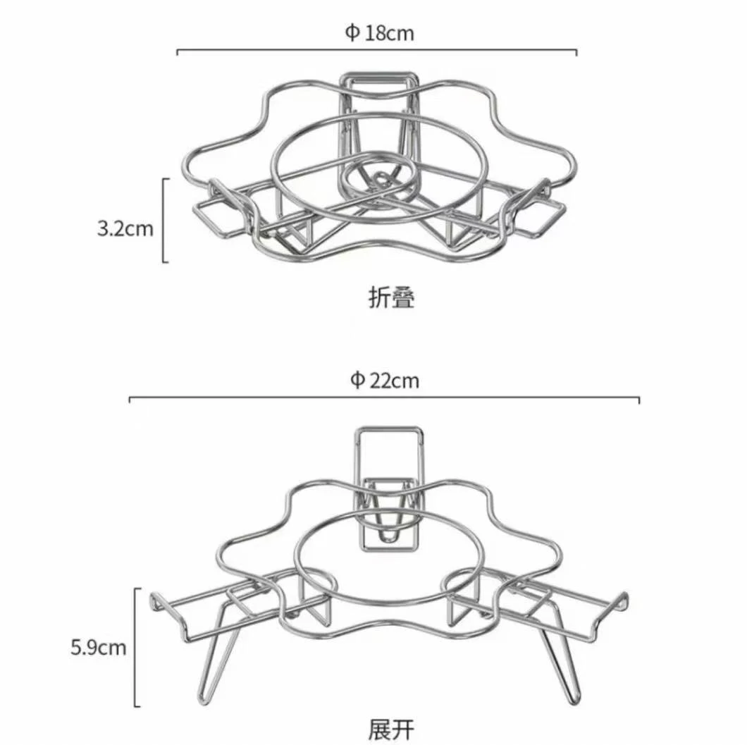 A190 304不锈钢可伸缩蒸架折叠多功不锈钢伸缩厨房小工具