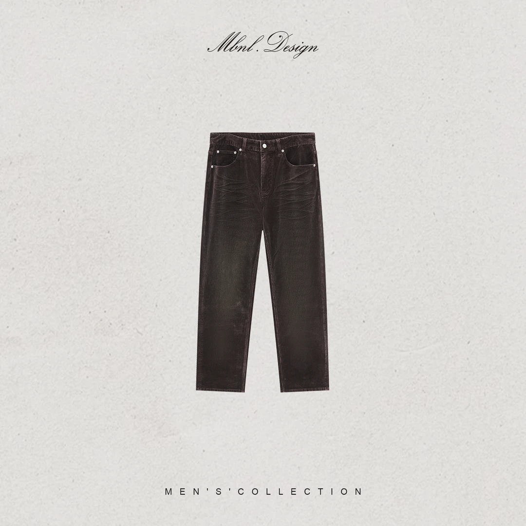 MBNL-F「British.纹理」秦磊男装棉定纺艺术灯芯绒牛仔裤LL-WKZ2094