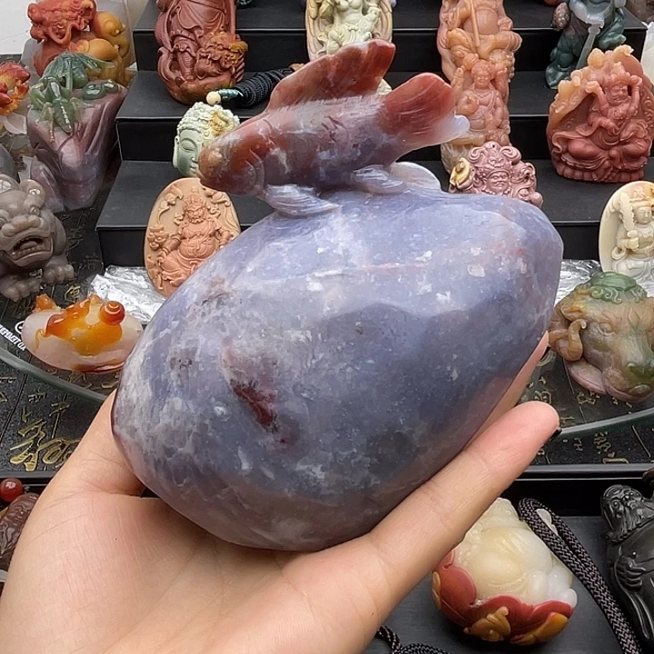 石英质玉未镶嵌摆件
