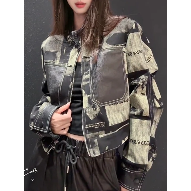 秋季复古2025新款韩版欧货时尚皮衣外套女百搭小个子短款夹克上衣