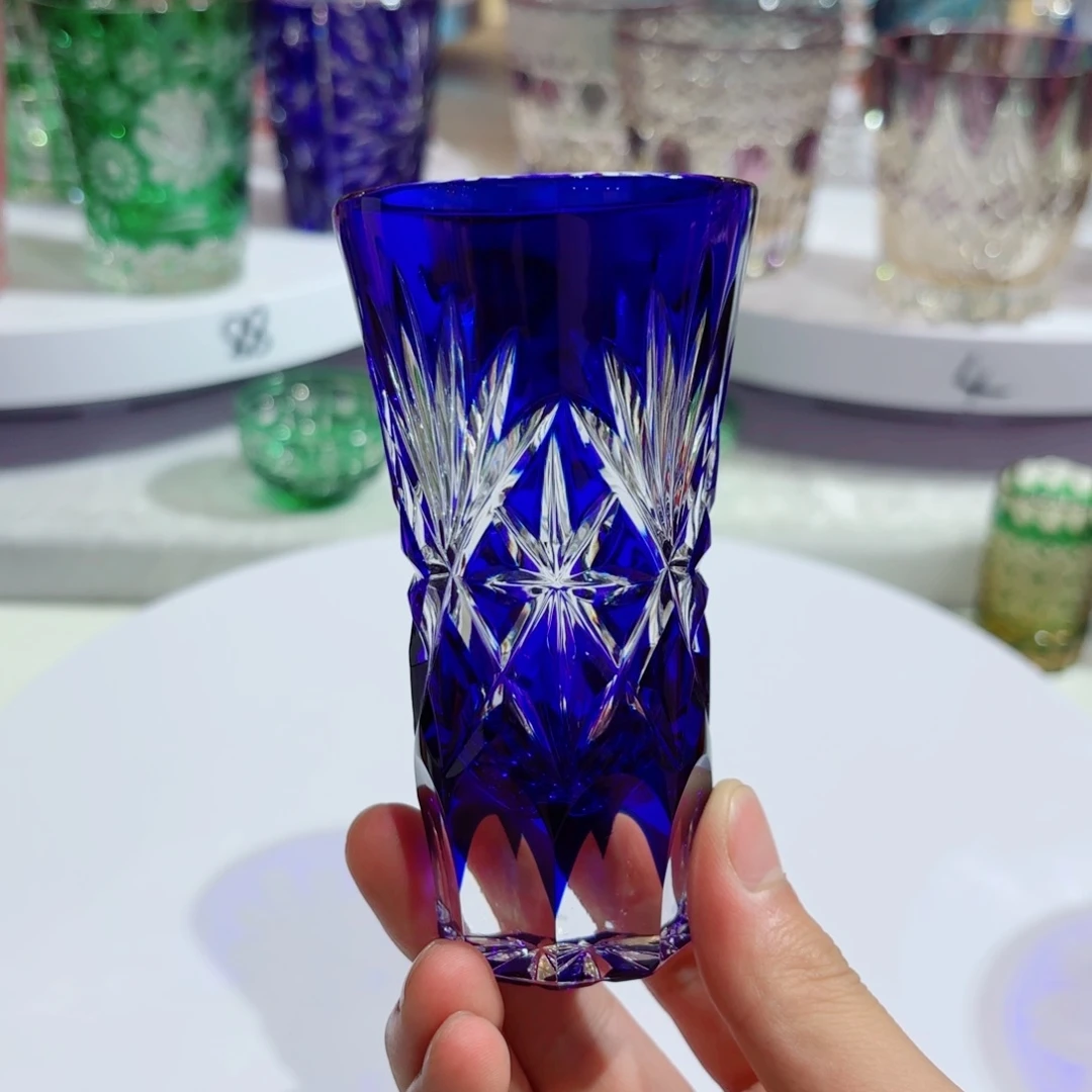 水晶玻璃手柄款-24%Pbo清酒杯
