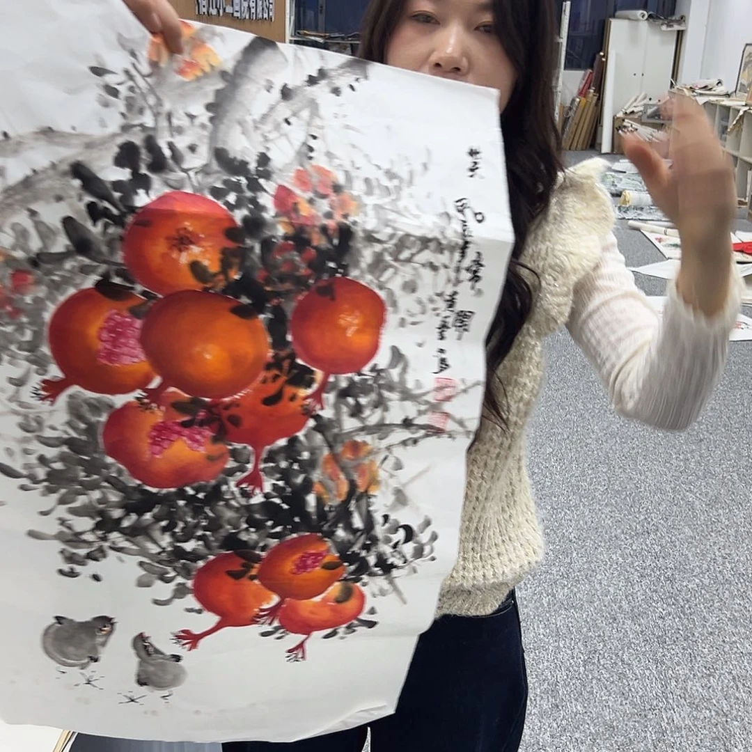 国画纯手绘字画教程分享