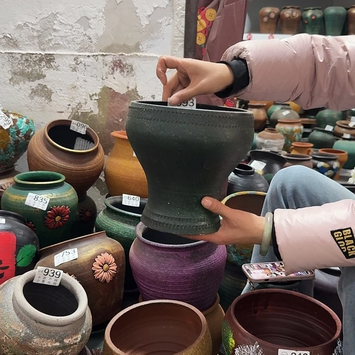 瑕疵绿色鱼尾693高度20口径18