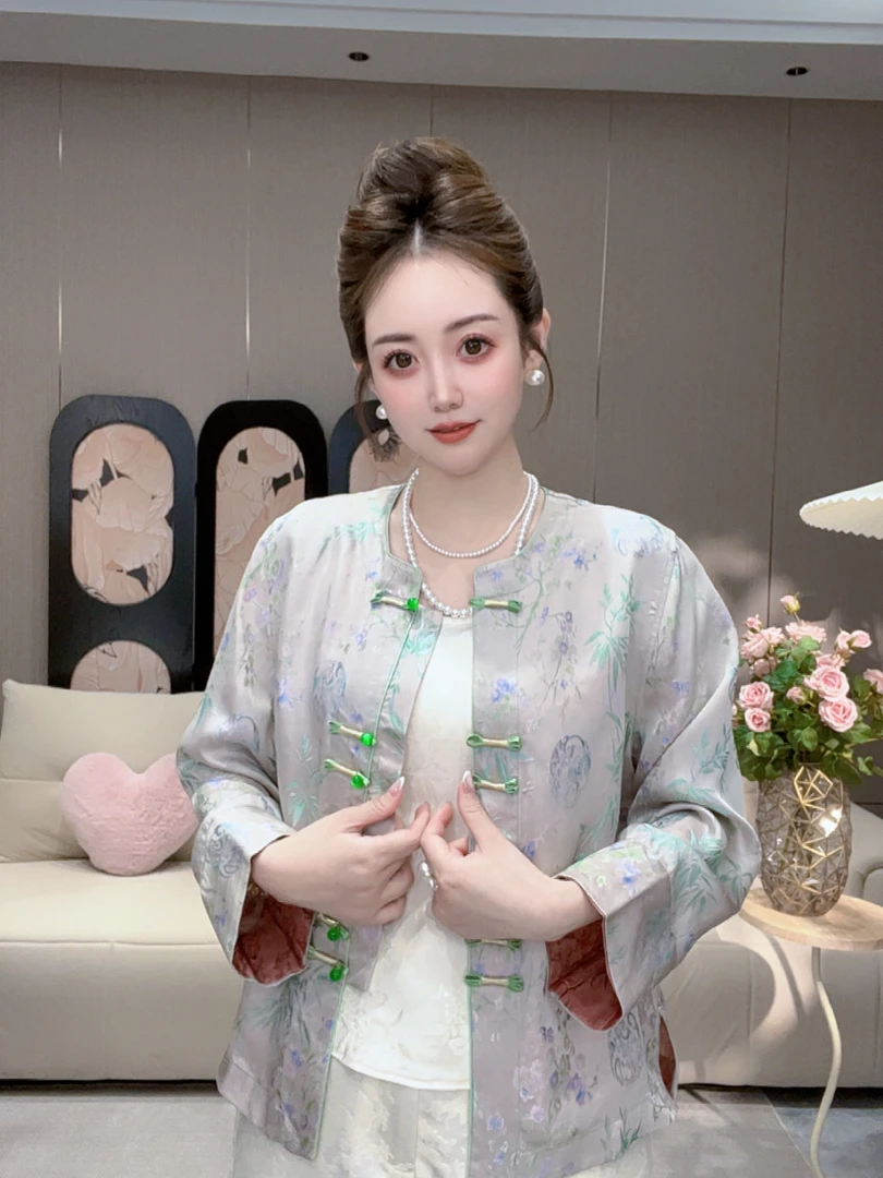 【青竹】国风新中式女装气质上衣双面双穿外套