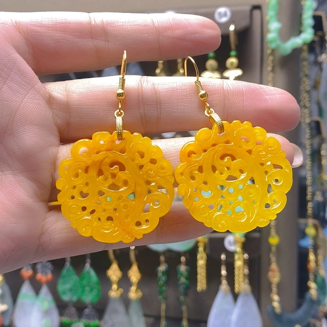 未镶嵌翡翠耳饰翡翠